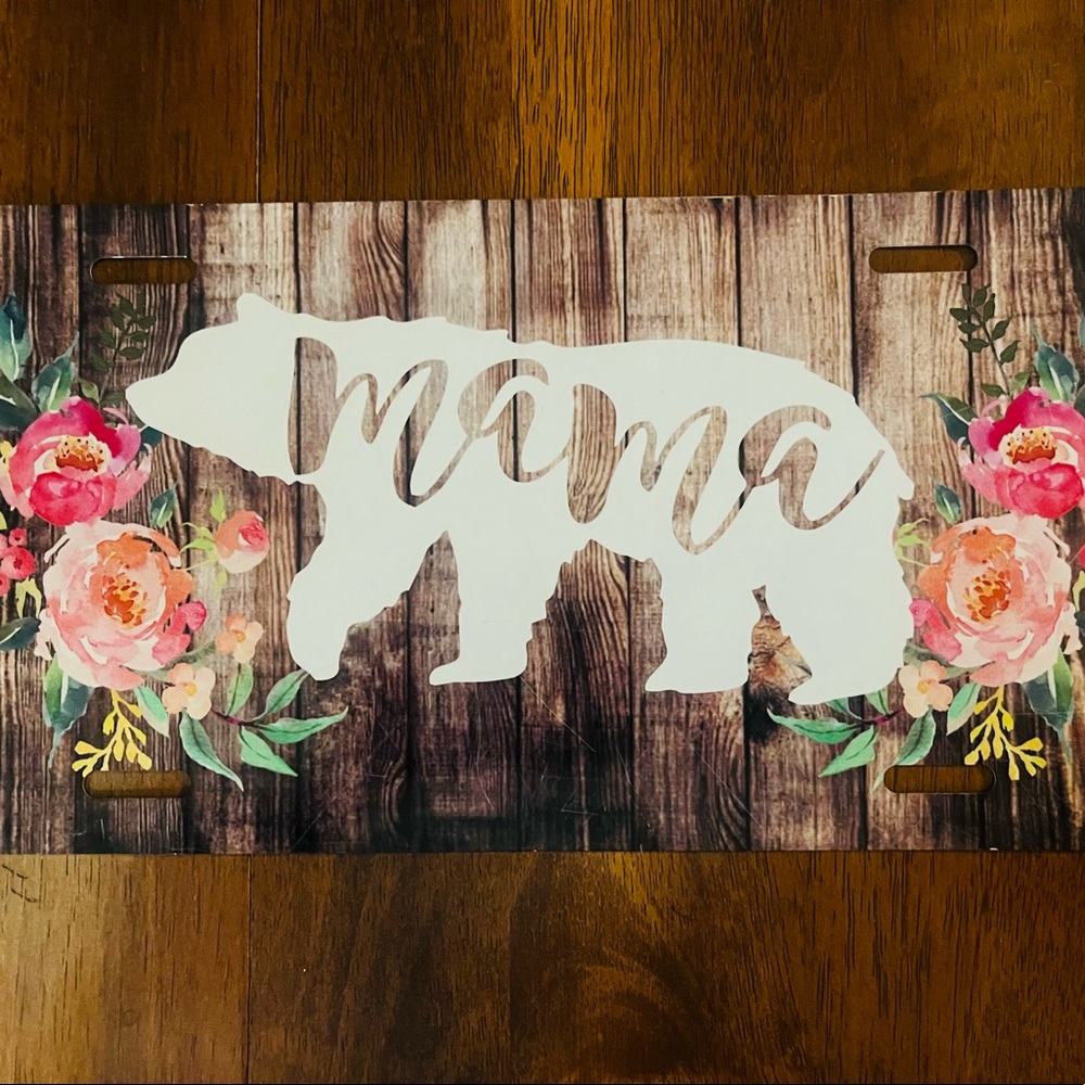 Mama bear car tag
